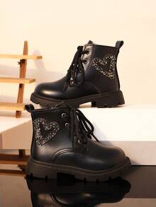 Children's Boots New Style Single Lining Non-Slip Casual - Black - View 2