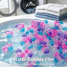 60pcs/Bucket 5-In-1 Laundry Capsules, Laundry Beads, 5-In-1 Deep Cleaning, Long-Lasting Fragrance, Softening & Fabric Care, Color Locking & Fixing, Suitable For Home, Dorm, Rental, Hotel And Daily Laundry Use For The Whole Family. - Liquid - View 5