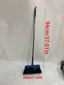 Household Broom And Dustpan, Long Handle Floor Cleaning Broom And Dustpan With Comb Teeth (For Removing Dust And Debris); Suitable For Home, Kitchen, Living Area And Office Use; (Air Freshener Also Available) - C - View 12