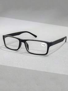 1 Pair Unisex Fashion Square Lightweight Reading Glasses, Comfortable Non-Slip Design & Ergonomic Lightweight Design, Suitable For Reading, Driving, Fishing And Daily Wear - Multicolor - View 7