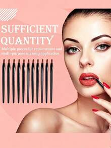 50/20/10/1pc Reusable Lip Brush, Wholesale Small Lip Applicator, Multi-Functional Lip Brush Tool, Makeup Tool, Suitable For Home Or Travel Use, Makeup, Cheap, Room Decor, Vanity, Bedroom, Makeup Accessories - Multicolor - View 6