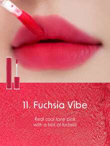 Rom&nd Romand BLUR FUDGE TINT 11 FUCHSIA VIBE 絲絨霧面唇釉，輕盈奶油質地，易上妝易暈染，持久高顯色，滑順不乾澀，韓系美妝，Olive Young，禮品，5.0g/0.18oz - 11 桃紅色 VIBE - 查看 6