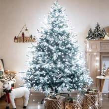 1PC Warm White USB Fairy Lights With Remote Timer Dimmable 8 Modes Green Copper Wire String Lights Christmas Tree Decor Lights For Christmas Tree Bedroom, Wedding, Holiday Indoor & Outdoor Decoration - Green Copper Wire String Lights - View 8