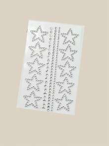 1pc/3pcs DIY Letter Rhinestone Stickers | English Letter Rhinestone Decals, Self-Adhesive Glitter Design, Customizable To Create Personalized Words & Makeup Looks! Suitable For Music Festivals, Parties & Hot Girl Style. Easy Application, Y2K New Letter Options Available - Multicolor - View 6