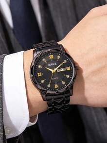 1/2pcs Fashion Business Men's Watch Set, Essential For Successful Men, Daily Wear - Multicolor - View 4