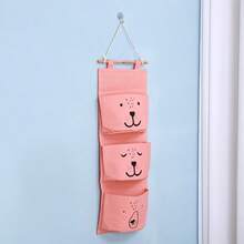 1/2pcs Cute Cartoon Design 3-Tier Hanging Storage Bag, Small Towels, Dolls, Small Items & Sundries Organizer, Baby Room Storage Decor Bag - Multicolor - View 14