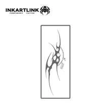INKARTLINK 1pc Dark Thorn Chain Tattoo Sticker, Temporary Waterproof Body Art Tattoo Sticker, Lasts 2-5 Days, Water Transfer Color Tattoo Sticker, Suitable For Men And Women, Essential For People, Party Must-Have Decoration, Festival Celebration Body Decor - Black - View 4
