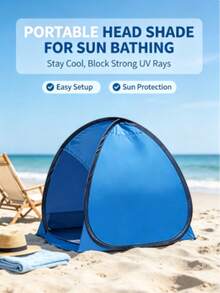 Mini Pop-Up Beach Sun Shelter Tent, Lightweight UV Protection Windproof Sandproof Quick-Open Tent With Storage Bag, Suitable For Pet Shade, Office, Phone Use Shade, Beach Seaside Outdoor Vacation Portable Sunshade Canopy - Multiple Specifications - View 4
