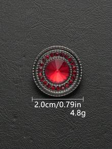 4pcs/Set Round Crystal Rhinestone Glass Metal Buttons, Handmade Sew-On Decorative Buttons, Suitable For Fur Coats And Winter Jackets, Women's Fashion Accessories, Jewelry Making Crafts - Multicolor - View 18