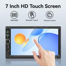7 Inch Single‑DIN Car Stereo, Wired Apple CarPlay & Android Mirror‑Link, MP5 Multimedia Car Radio, Bluetooth FM USB AUX, 12V Vehicle Head Unit - Main Unit Only - View 5