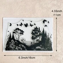 Clear Silicone Stamp, Flower & Animal Plant Pattern For DIY Scrapbooking Card Making Journaling Paper Craft Decor - Floral - View 19