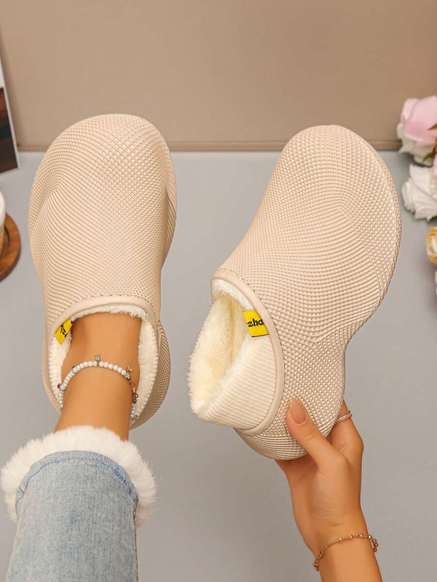 Minimalist Women's Indoor Slippers Spring Autumn Anti-Slip Soft Sole Ultra-Light Comfortable Bedroom Slippers - Khaki - View 1