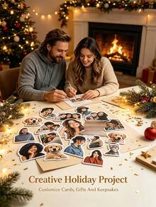 Customized Personalized Photo Stickers, Personalized Sticker Labels, Suitable For Home Souvenirs, Photo Decorations, Cute Souvenirs, Personalized Customized Photo Stickers, Adding Different Colors To Life - Multicolor - View 9