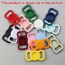 Custom Pet Collar Holder Compatible With AirTag, Sliding Dog Name Tag, Personalized AirTag Cat Collar, Silicone Quiet AirTag Protective Case, Engraved AirTag Dog Collar Holder, 12 Design Templates, Pick Your Dog's Favorite Style - Multicolor - View 10