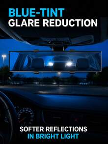 High Definition Car Rearview Mirror, Universal Clip-On Panoramic Rearview Mirror, Suitable For Cars, SUVs, Trucks And Vehicles - Multicolor - View 5