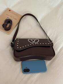 Shoulder Bag Crossbody Handbag Commute Fashion Minimalist Women's Underarm Bag - Coffee - View 9