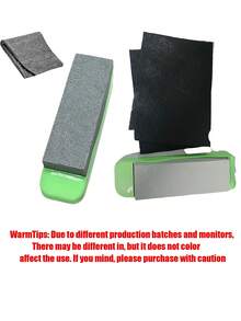Vigour Summer 2pcs (Whetstone + Non-Slip Base) High Hardness Double-Sided Whetstone With Non-Slip Base, Multi-Functional Small Sandstone For Home Kitchen Knife Sharpening, Suitable For Housewives, Outdoor Camping Enthusiasts, Auto Repair Technicians, Craftsmen, Applicable To Home Kitchen, Outdoor Camping, Auto Repair, Craft Workshop, Industrial Processing, Quickly Sharpen And Repair Knives, Easy To Maintain And Wear-Resistant Sharpening Tool, Knife, Scissors, Plane Sharpening Device - A - View 10