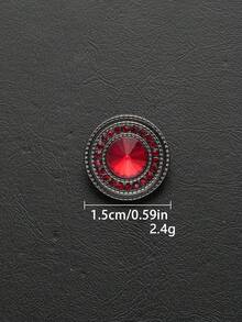 4pcs/Set Round Crystal Rhinestone Glass Metal Buttons, Handmade Sew-On Decorative Buttons, Suitable For Fur Coats And Winter Jackets, Women's Fashion Accessories, Jewelry Making Crafts - Multicolor - View 26