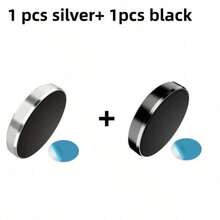/2pcs Car Round Magnetic Phone Holder, Strong Magnetic Suction, Multi-Angle Adjustable, Dashboard Adhesive Installation, Convenient For Driving Navigation And Calls, Doesn't Block Driver's View, Magnetic Design, Quick Phone Attachment And Removal, Practical Car Navigation Accessory - Multicolor - View 15