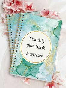 2pcs 2026-2027 24-Month Monthly Planner, 8.15x5.7in Spiral Calendar & Notes Organizer, Halloween Notebook, Office Decor And Accessories, Nurse Essentials, Bible Study Materials - A - View 9
