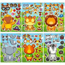 6Sheets Fun Monster Face Swap Puzzle Decals, DIY Assemble Mix & Match Monster Parts Stickers, Waterproof Vinyl Stickers For Travel Luggage, Water Bottle, DIY Craft - Multicolor - View 11