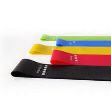 1/5pcs TPE Elastic Bands, Yoga Workout Thickened Resistance Bands, Rubber Strength Training Pull Rings Fast Butt Lift Elastic Loops, Pull Bands - Multicolor - View 5