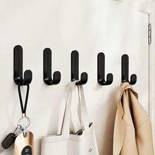 3/6/12/24pcs Wall Mounted Adhesive Hooks, Compact Space-Saving Design, Strong Adhesion Resistant To Falling Off, Damage-Free Installation Without Glue Residue - Multicolor - View 7