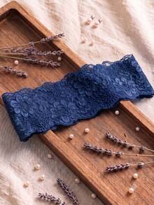 1件女款蕾絲髮箍，適合日常配戴、夏季、髮飾、度假夏季髮飾、海灘度假髮箍、時尚髮飾 - 深紫色 - 查看 2