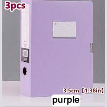 Colorful Large Capacity File Storage Box, Thickened A4 Plastic File Box, Document Storage Box, Suitable For Office, Accountant, Contract And Other Personnel, Accountant And Financial Folders, Vertical Large Capacity Office Supplies Storage Box, Can Classify And Fold A4 Documents, Back To School Season, Learning Supplies - Morandi File Box - View 20