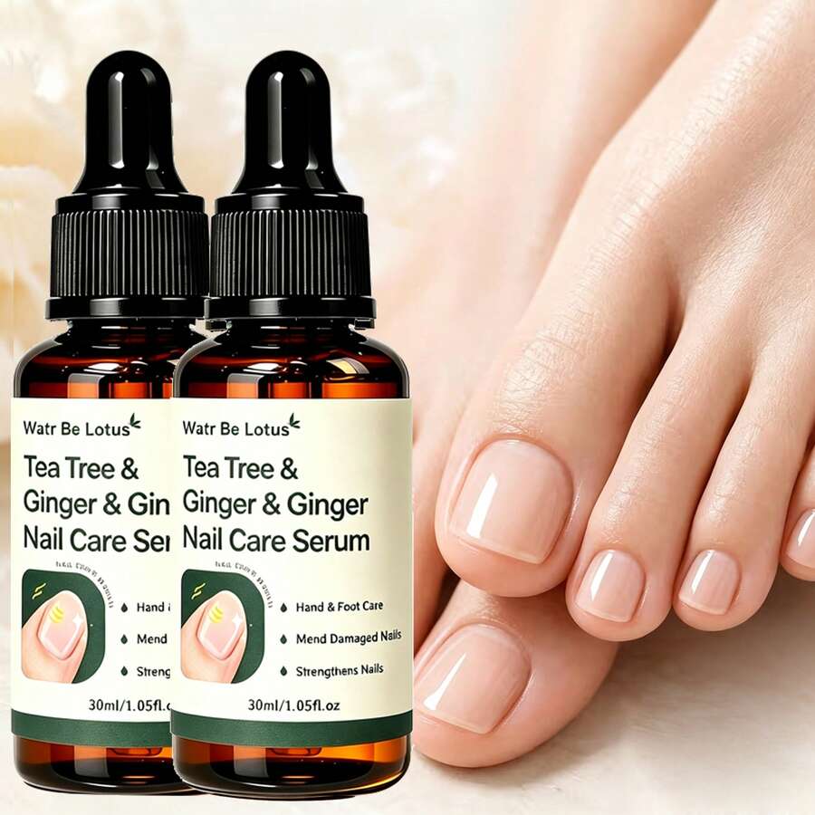 WATR BE LOTUS 30ml 茶樹生薑修護指甲油,富含茶樹與生薑成分,幫助改善受損指甲並強化指甲邊緣層 - 2pcs - 查看 1