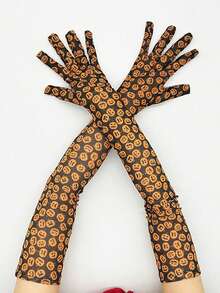 1 Pair Long Lace Gloves European & American Style Party Costume Accessory Halloween Sleeve Gloves - A - View 9