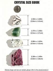 Natural Rough Crystal Stone,Green Aventurine,Pink Zebra,Black White Moonstone,Red Corundum Raw Stone,Home Decoration,Vase Filler,Collection Specimen - Multicolor - View 7