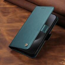 eaacaa 1pc PU Leather Flip Wallet Phone Case Compatible With Apple 18ProMax/18Pro/18/17e/17ProMax/16ProMax/16Pro/16Plus/15ProMax/15plus/13ProMax/13pro/14ProMax/14Pro/14plus/12ProMax/12Pro/11ProMax/14/13/12/11/7/8/X/XS/XR Series And G06, Full Coverage Multi-Angle Protection Phone Cover - Green - View 7
