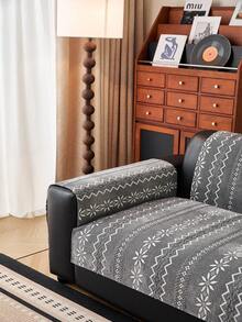 1pc Four Seasons Universal Sofa Cushion Dustproof And Anti Slip Protection Sofa Cushion Cover Anti Dirty, Machine Washable, Warm And Non Fading Home Decoration Protection Cover Suitable For Bedroom, Office, Living Room, L-Shaped Sofa And 1234 Seats - Grey - View 5