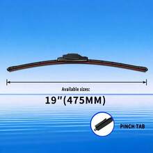 Soft Bone Windshield Wiper Blade, Dual Layer Rubber Strips, Single Piece 14-26 Inches, Car Windshield Wiper, Flexible Rubber Strip Fits Glass, Smooth Water Scraping, Compatible With Multiple Car Models. - Black - View 12
