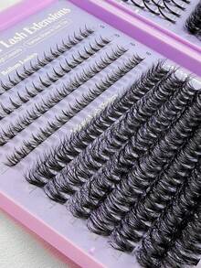 Hinarin 685 Pcs Lash Clusters With Fairy Hair Spiked False Eyelashes And Bottom Lashes And 60P+80P+100P+120P DD Curl Wispy Eyelash Clusters Mix Spiky Manga Lash Clusters Volume Cluster Eyelash Extensions Lash Clusters Individual Lashes DIY At Home - D - View 7