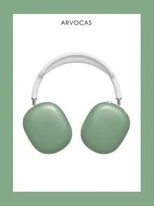 Solid Green Headphone Case, PBT Hard Shell Glossy Surface Over-Ear Headphone Cover, Full-Body Protection Anti-Scratch Anti-Drop Easy Install, Earphone Carry Case, Headband & Ear Cups Case, Gift Compatible With Over-Ear / Noise-Canceling Headphones - Green - View 2