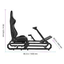 Racing Wheel Stand For Logitech G923/G920/G29, Heavy Duty Steel Driving Simulator Cockpit-Thrustmaster T248P, Steering Wheel Bracket Height & Foot Pedal Angle Adjustable,Max Load 330 LBS Compact - G923/G920/G29,  T248P - View 10