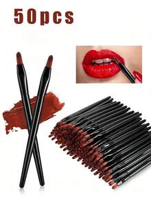 50/20/10/1pc Reusable Lip Brush, Wholesale Small Lip Applicator, Multi-Functional Lip Brush Tool, Makeup Tool, Suitable For Home Or Travel Use, Makeup, Cheap, Room Decor, Vanity, Bedroom, Makeup Accessories - Multicolor - View 11