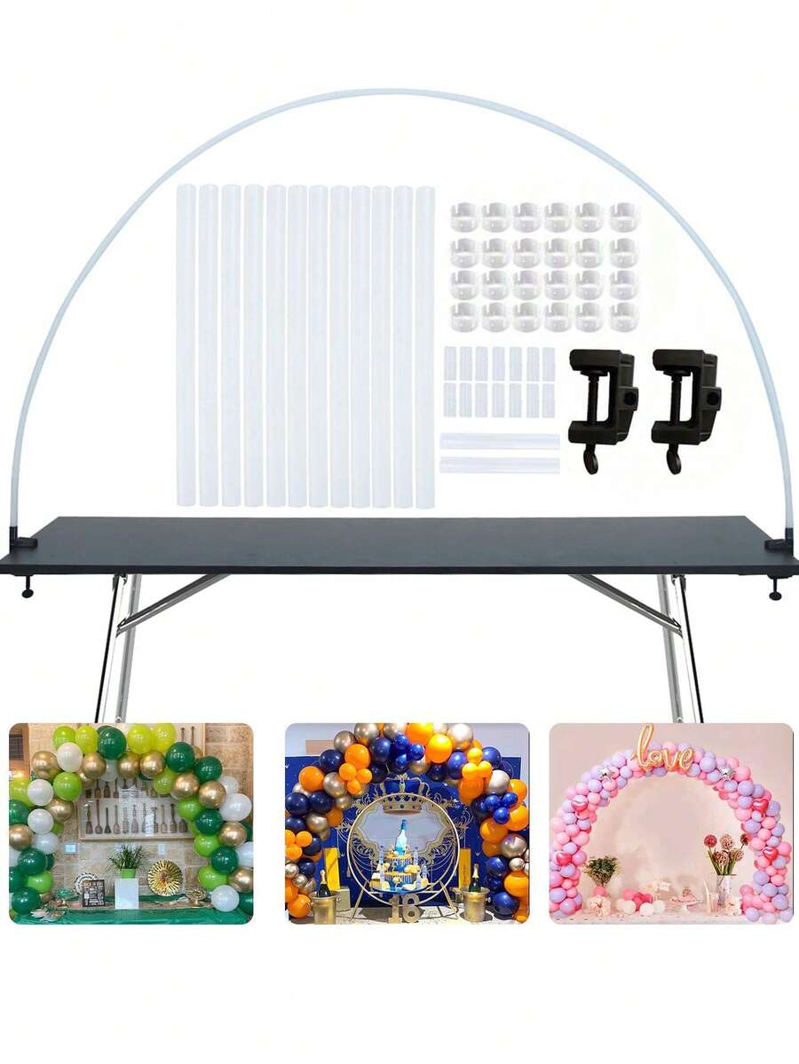 60pcs/Set 2m Diameter Multi-Function Balloon Arch Kit, Balloon Accessories Perfect For Weddings, Birthdays And Holiday Parties - Multicolor - View 1