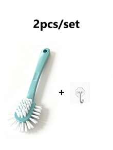 2pcs/Set Multi-Angle Shoe Brush, Light Green Polyester Fiber, Multi-Functional Tool For Laundry And Shoe Cleaning, Also Suitable For Home Cleaning - A - View 12
