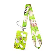 1 Piece Cute Sheep Cat Garden Lanyard ID Badge Card Holder, Neck Strap Card Cover For Students Office Travel Daily Gift - Multicolor - View 15