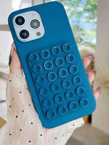 1pc Silicone Suction Cup Phone Back Sticker Multi-Function Portable Square Foldable Stand Bracket (Phone Case Not Included) - Multicolor - View 16