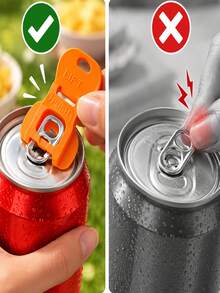 2pcs Random Color 6-Color Soda Can Opener And Soda Can Lid, Beverage Protection Cap, Suitable For Party, BBQ, Camping And Travel - Multicolor - View 11