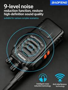 Baofeng BF-888S Walkie Talkie Powerful Upgrade High Power Long Range Professional Commercial And Consumer Use Outdoor Self-Driving Tour Handheld Radio - Black - View 3