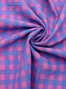 HHMC 1 lembar kain kotak-kotak vintage musim semi yang sudah dipotong, cocok untuk kerajinan DIY, patchwork, menjahit, ikat rambut, dan kain latar DIY. - Beraneka warna - View 11