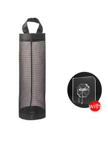 Hanging Plastic Bag Storage Rack Organizer Convenient Garbage Bag Storage Bag Mesh Plastic Bag Holder For Ourdoor Camping Behind Door Storage Kitchen Storage Storage Organizer Home Kitchen Decor Kitchen Essentials Bathroom Kitchen Accessories - Multicolor - View 14