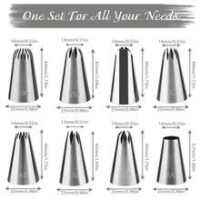 8pcs/Set 304 Stainless Steel Christmas Poinsettia Piping Tips, Suitable For Cupcakes, Cakes, Cookies Decoration - Multicolor - View 2