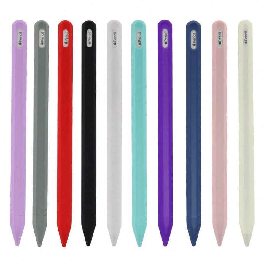 Silicone Protective Sleeve For Apple Pencil Pro And Apple Pencil 2nd Generation USB-C Stylus, Compatible With IPad Air/ Mini/ Pro/Tablet Pen (Type-C Interface) - Multicolor - View 1
