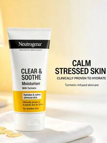 Neutrogena CLEAR & SOOTHE 75ML 薑黃保濕乳,舒緩柔膚保濕霜,舒緩並軟化肌膚,深層補水,輕盈不油膩,適合敏感肌,日常使用 - 75ml/2.5 fl.oz. - 查看 5